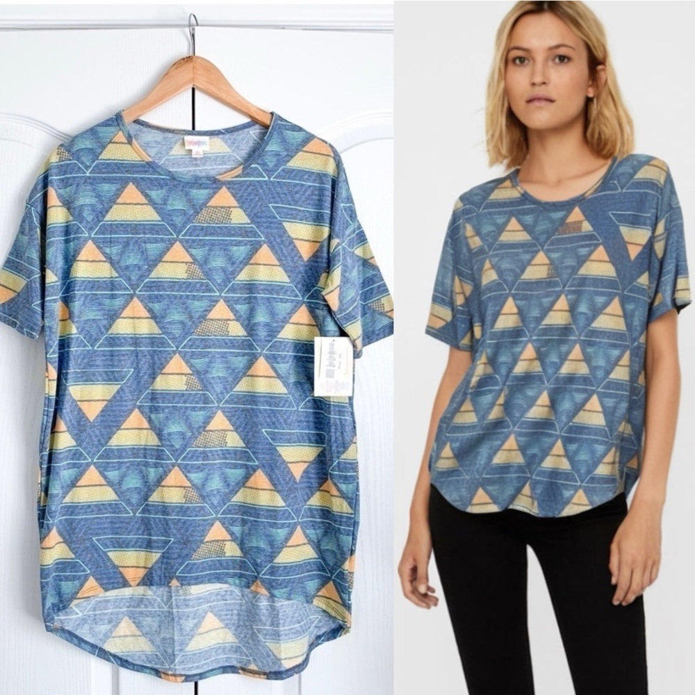 LuLaRoe 80’s - 90’s Print Irma Top